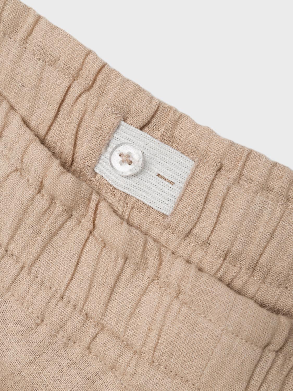 NKFFALINNEN Trousers - Humus