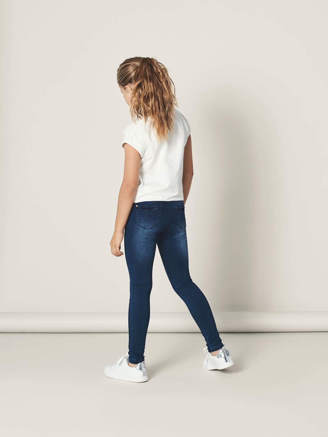 NKFPOLLY Jeans - Dark Blue Denim