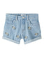 NKFBELLA Shorts - Light Blue Denim