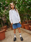 NKFBELLA Shorts - Medium Blue Denim