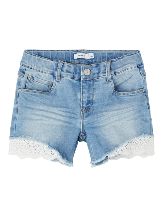 NKFSALLI Shorts - Medium Blue Denim