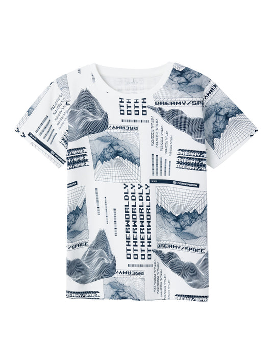 NKMLOLUMBON T-Shirts & Tops - White Alyssum