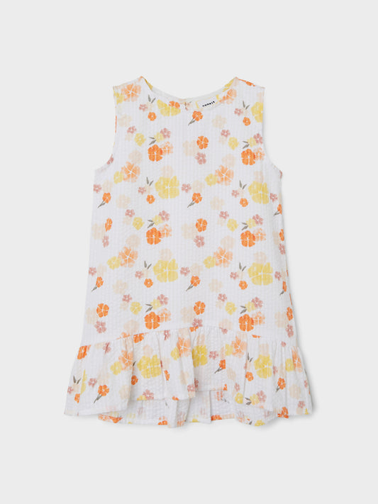 NMFHIFLOWER Dresses - Bright White
