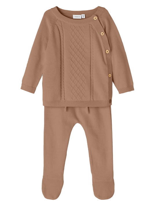 NBFNAFINE Knit - Café Au Lait