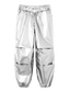 NKFSHIMMER Trousers - Silver