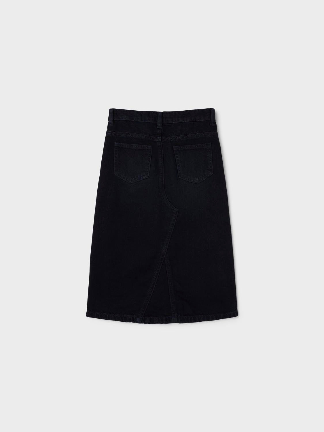 NKFLOUISE Skirts - Black Denim