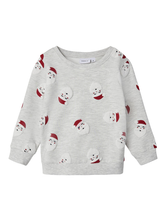 NMNRACHRISTMAS Sweat - Light Grey Melange