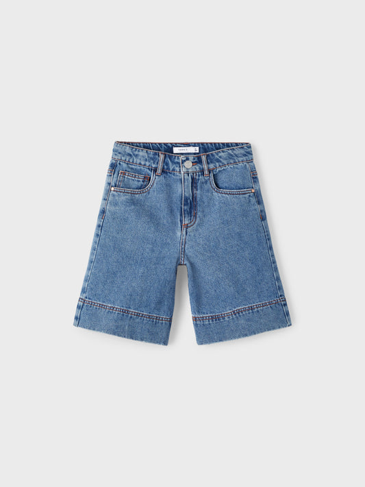 NKFBELLA Shorts - Medium Blue Denim