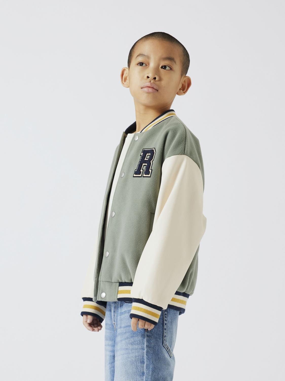 NKMMOMBY Outerwear - Agave Green