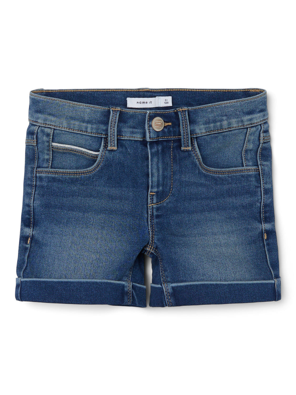 NKFSALLI Shorts - Medium Blue Denim