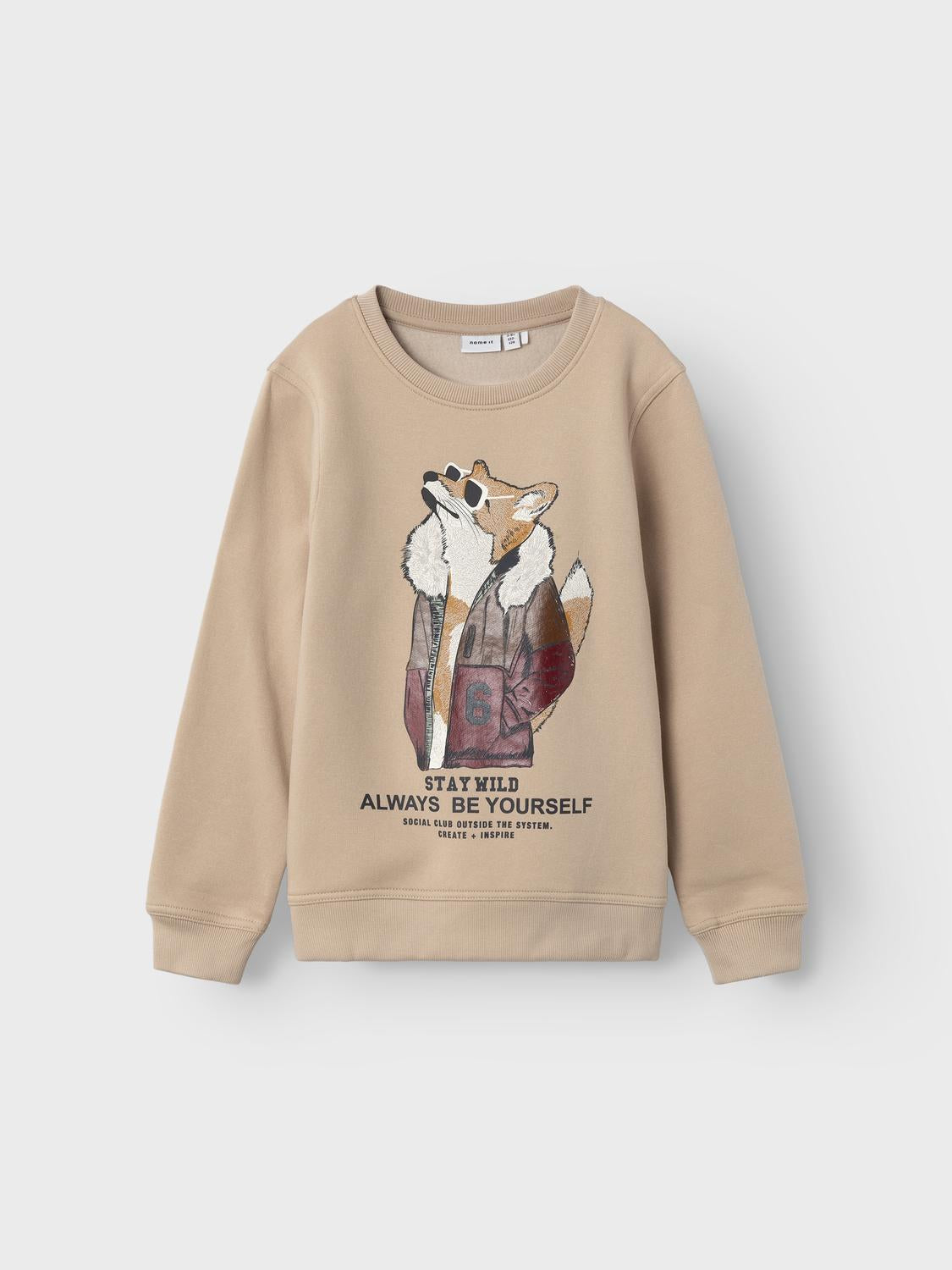 NKMRIKOLAJ Sweatshirts - Oxford Tan