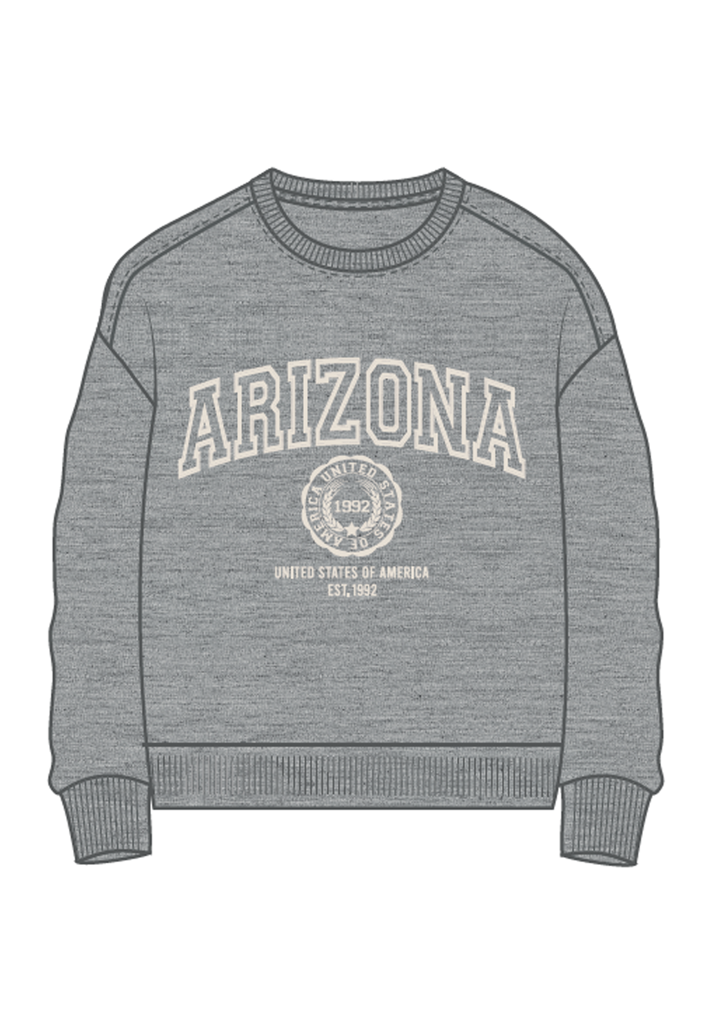 NKFSYLVERA Sweatshirts - Grey Melange